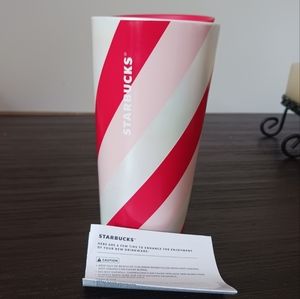 Limited Edition Starbucks Christmas '22 Pearlescent Candy Cane stripes
